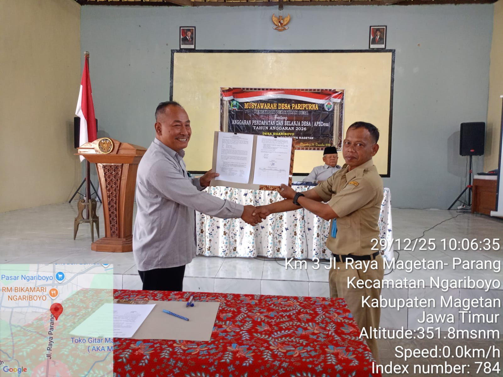 MUSYAWARAH DESA PARIPURNA PENETAPAN APBDES NGARIBOYO 2026